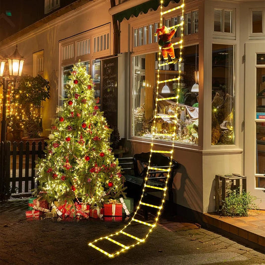 1/3M Santa Claus Climbing Ladder String Lights USB 8 Modes LED Lamp Christmas Decoration for Garden Cristmas Tree New Year Gift