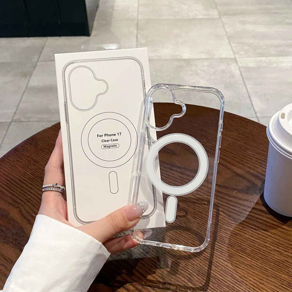 Clear Case for Iphone 17 17 Air 17 Pro 17 Pro Max Transparent Magnetic Case