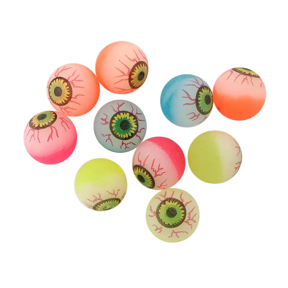10Pcs/Lot Funny Eyeballs Bouncy Balls Halloween Party Scary Eye Balls Toy Balls Kids Children Gifts Random Color
