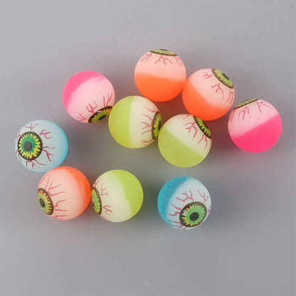 10Pcs/Lot Funny Eyeballs Bouncy Balls Halloween Party Scary Eye Balls Toy Balls Kids Children Gifts Random Color