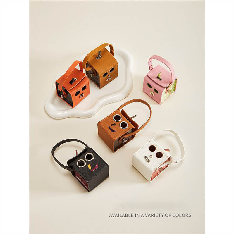 Headphone Bag Pendant Robot Creative Mini Bag Accessories Keychain Pendant