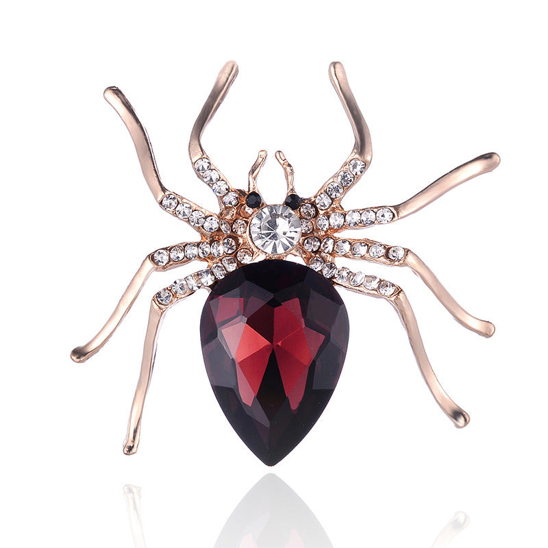 Spider Diamond Brooches