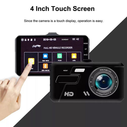 Dashcam Pro DUAL REAR Car Camera  Wide Angle 1080p With 32GB SD Card