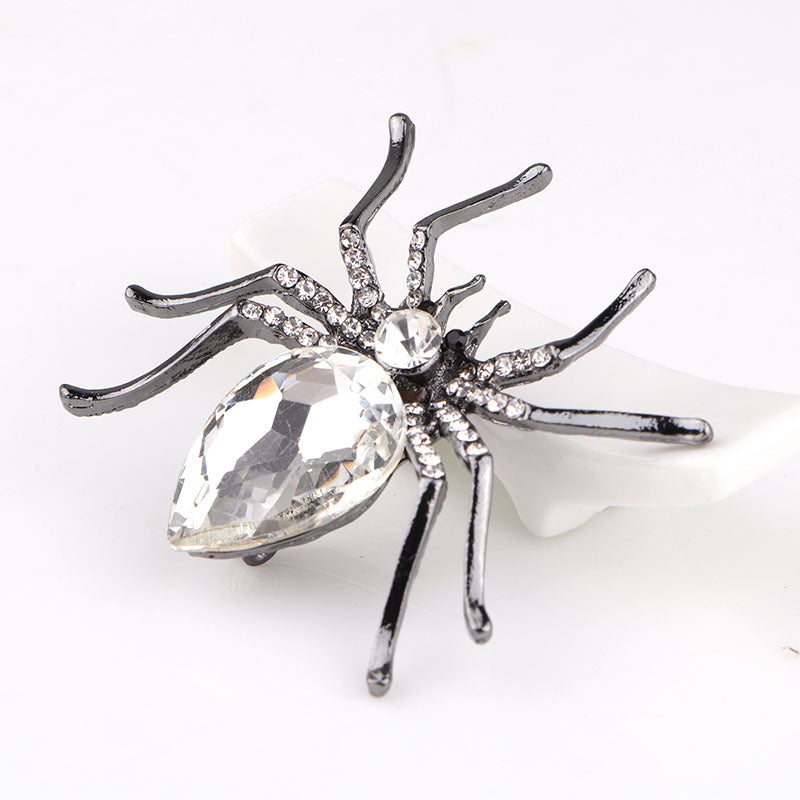 Spider Diamond Brooches