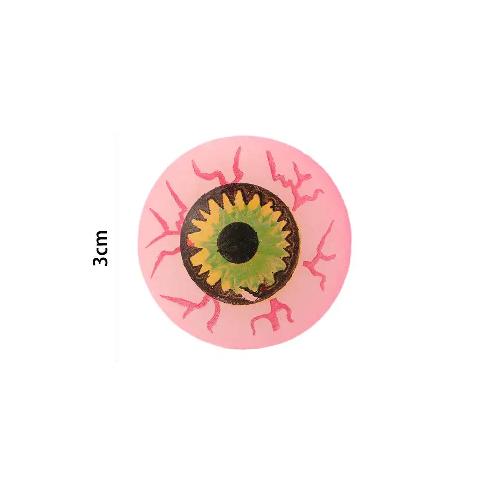 10Pcs/Lot Funny Eyeballs Bouncy Balls Halloween Party Scary Eye Balls Toy Balls Kids Children Gifts Random Color