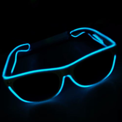 LED Glow Glasses Fashion Neon Light up Glow Rave Costume Party Bright Sunglasses Easter Party Supplies