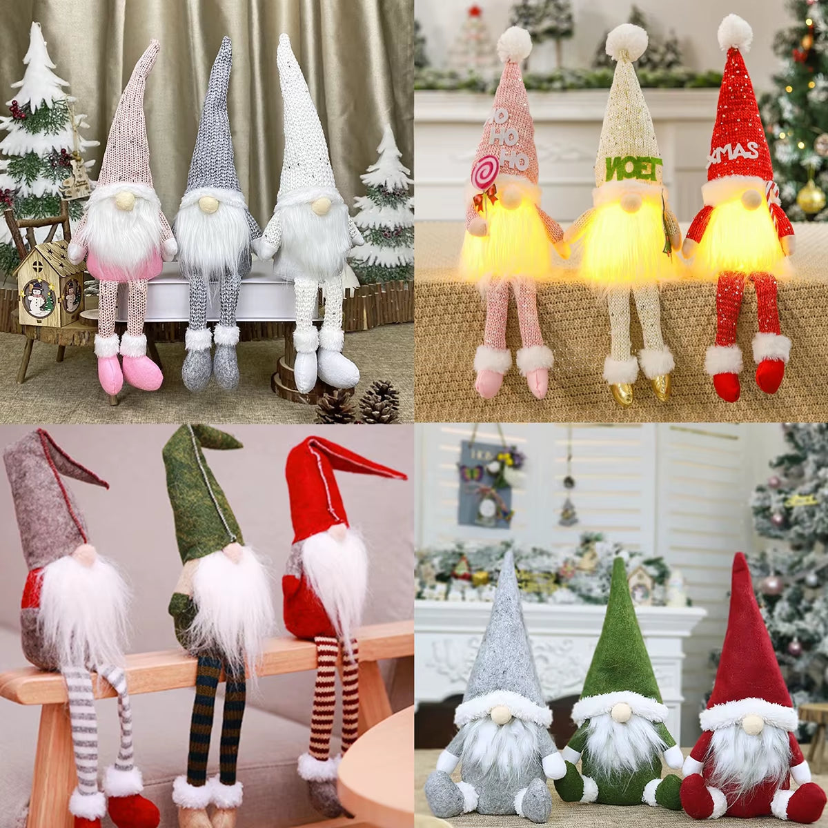 Christmas Doll Gnome Merry Christmas Decorations for Home 2022 Cristmas Ornament Xmas Navidad Gifts New Year 2023