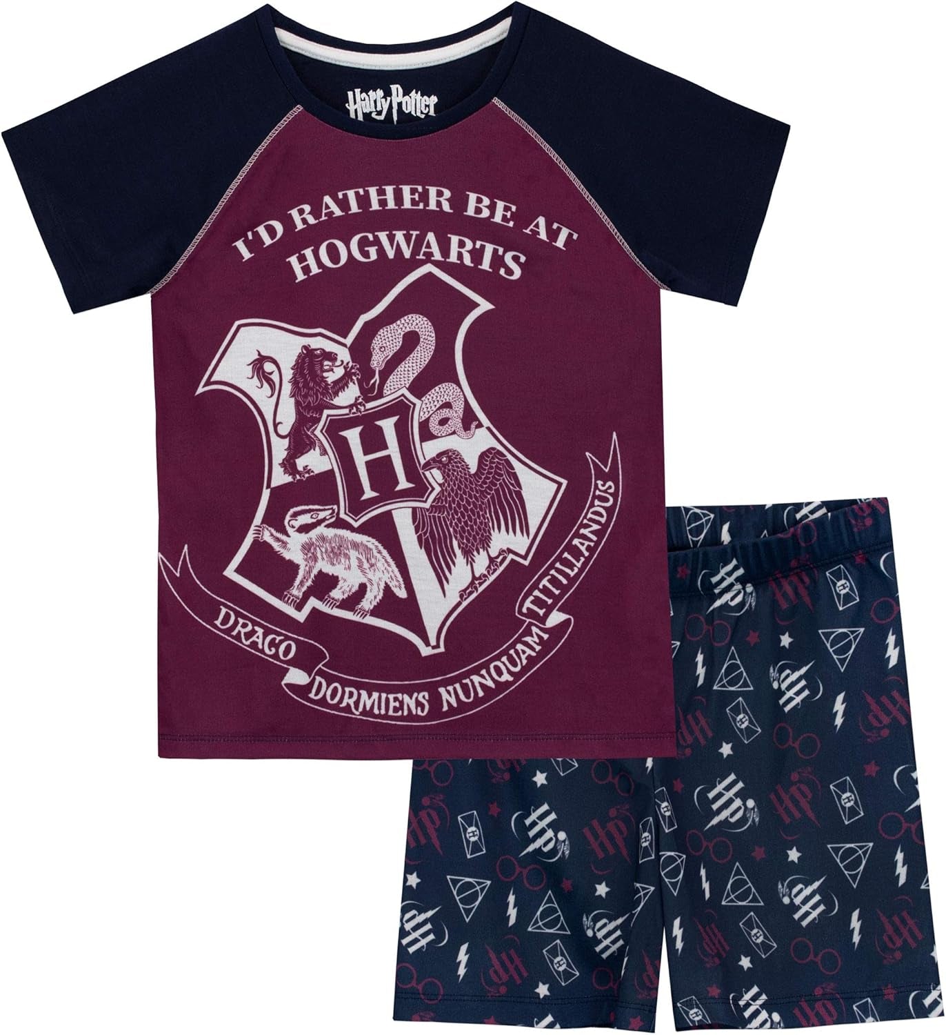 Hogwarts-Themed Girls' Harry Potter Pajamas