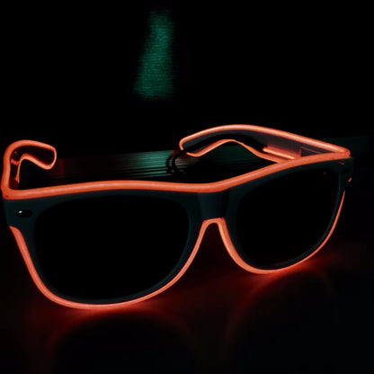 LED Glow Glasses Fashion Neon Light up Glow Rave Costume Party Bright Sunglasses Easter Party Supplies