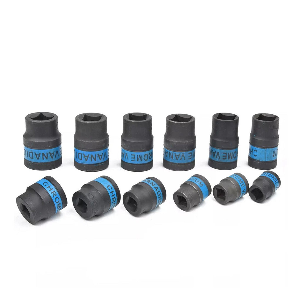 Heavy Duty 1&2 Ratchet Wrench Socket Set 8-32mm Metric Extension Bar Metal Case