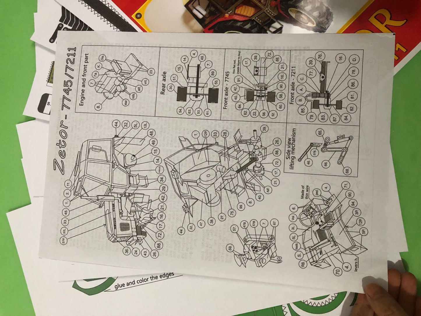 Tractor Paper Craft