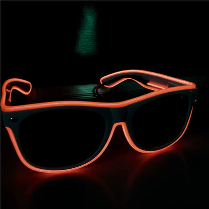 LED Glow Glasses Fashion Neon Light up Glow Rave Costume Party Bright Sunglasses Easter Party Supplies