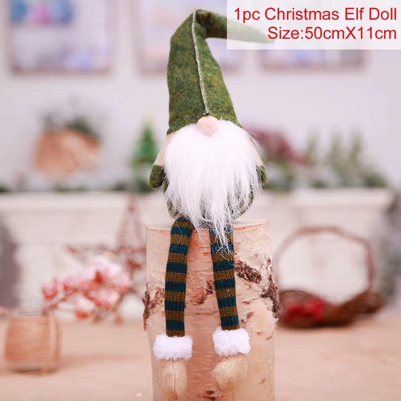 Christmas Doll Gnome Merry Christmas Decorations for Home 2022 Cristmas Ornament Xmas Navidad Gifts New Year 2023