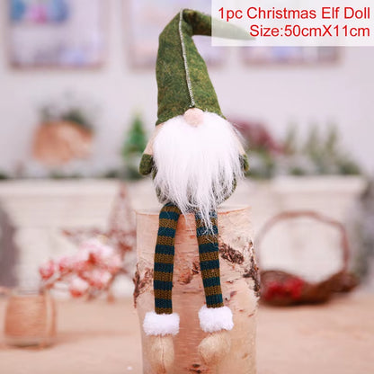 Christmas Doll Gnome Merry Christmas Decorations for Home 2022 Cristmas Ornament Xmas Navidad Gifts New Year 2023