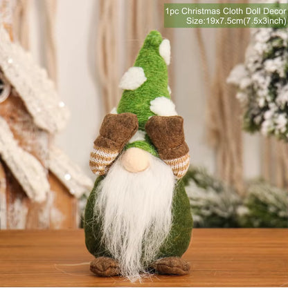 Christmas Doll Gnome Merry Christmas Decorations for Home 2022 Cristmas Ornament Xmas Navidad Gifts New Year 2023