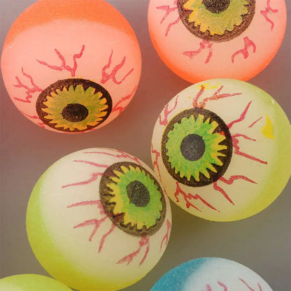 10Pcs/Lot Funny Eyeballs Bouncy Balls Halloween Party Scary Eye Balls Toy Balls Kids Children Gifts Random Color