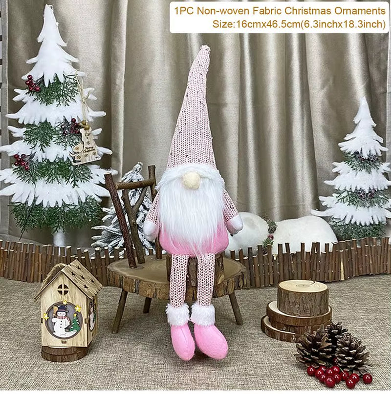 Christmas Doll Gnome Merry Christmas Decorations for Home 2022 Cristmas Ornament Xmas Navidad Gifts New Year 2023
