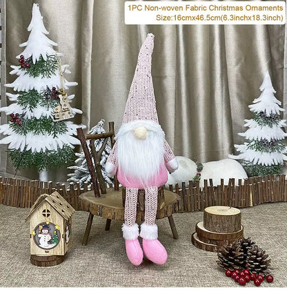 Christmas Doll Gnome Merry Christmas Decorations for Home 2022 Cristmas Ornament Xmas Navidad Gifts New Year 2023