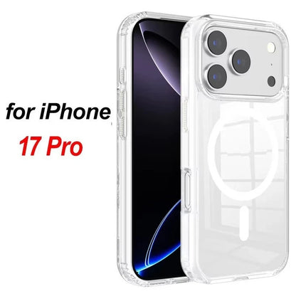 Clear Case for Iphone 17 17 Air 17 Pro 17 Pro Max Transparent Magnetic Case
