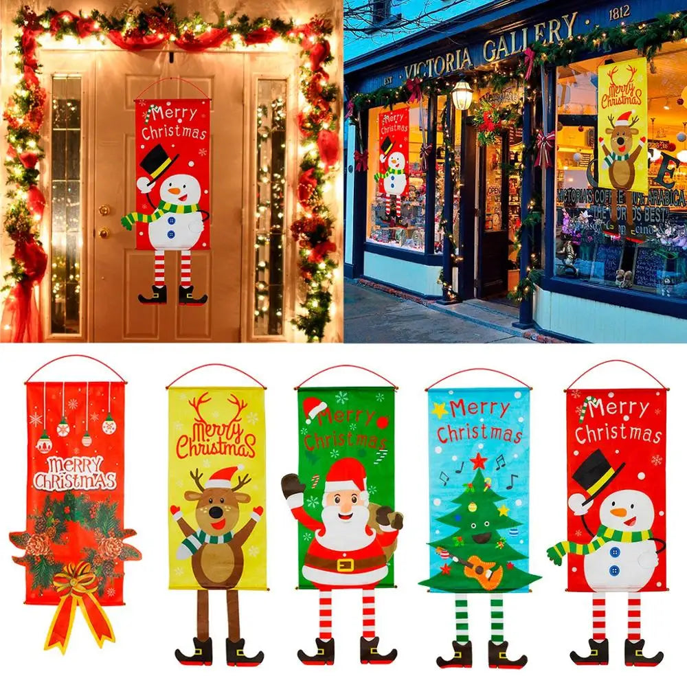 Christmas Banner Merry Christmas Decor for Home Garland Christmas Ornaments Noel Navidad 2025 Cristmas Decor Happy New Year 2026