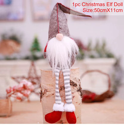 Christmas Doll Gnome Merry Christmas Decorations for Home 2022 Cristmas Ornament Xmas Navidad Gifts New Year 2023