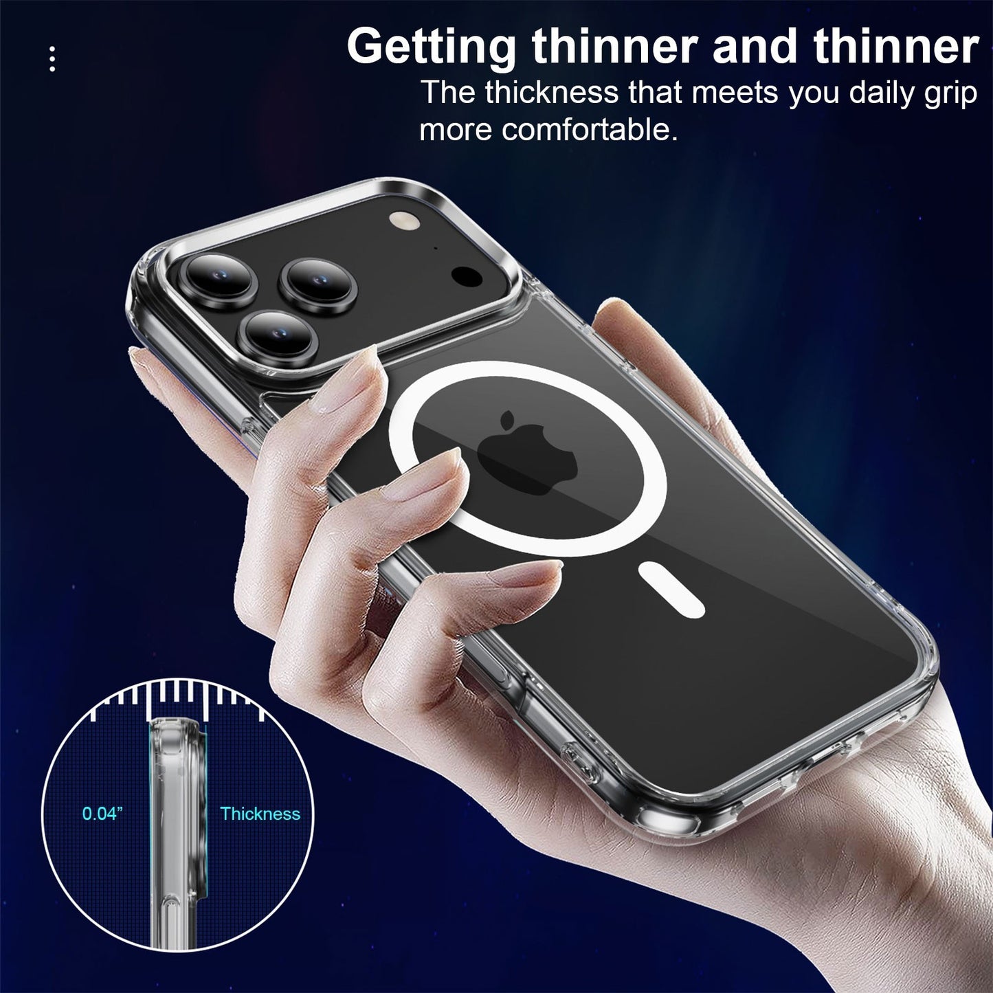 For Iphone 17 Pro Max Air Case Magsafe Clear Phone Shockproof Bumper TPU Cover