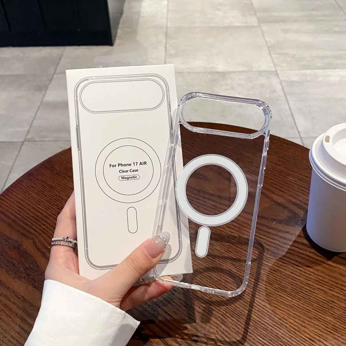 Clear Case for Iphone 17 17 Air 17 Pro 17 Pro Max Transparent Magnetic Case