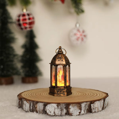 Merry Christmas Lantern Light Ornament Christmas Decorations for Home 2024 Navidad Cristmas Table Decor Xmas Gifts New Year 2025