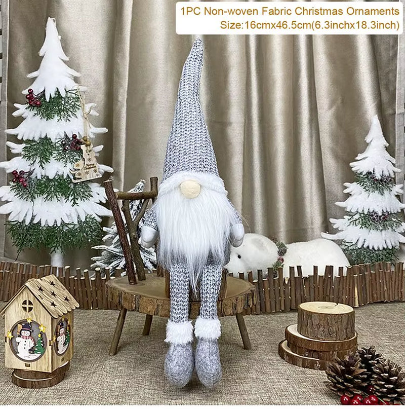 Christmas Doll Gnome Merry Christmas Decorations for Home 2022 Cristmas Ornament Xmas Navidad Gifts New Year 2023