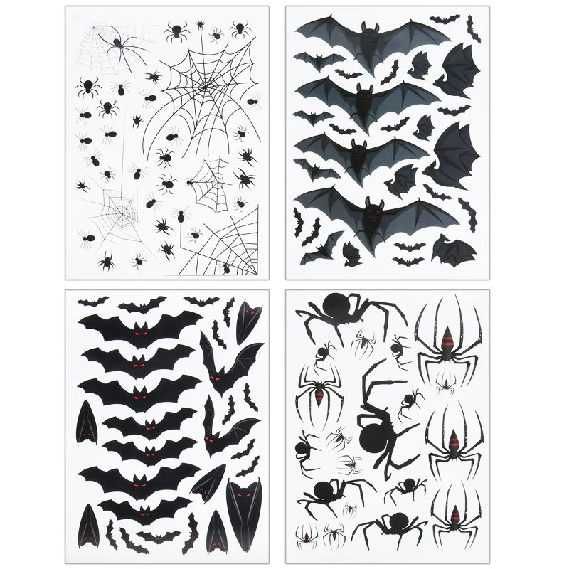 Halloween Decoration Horrible Bloody Handprint Stickers Halloween Window Wall Clings Floor Decals Stickers Halloween Party Props