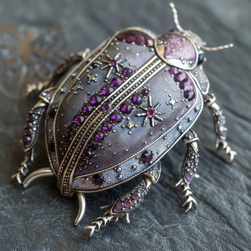 Original Design Siberian Direct Sales Animal Brooch Beetle Brooch Foreign Trade Insect Pin