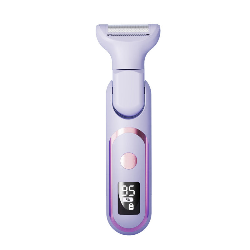 Digital Display TYPE-C Multifunctional Women's Shaving Hair Removal Instrument Underarm Electric Shaving Instrument Private Eyebrow Knife