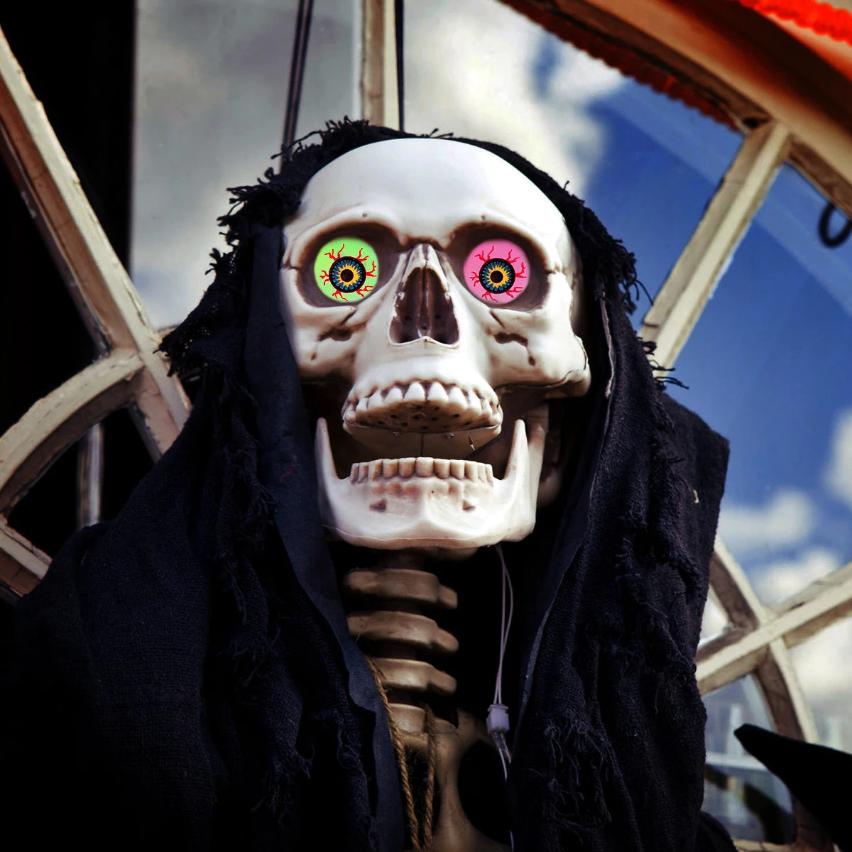 10Pcs 27-32Mm Glow in the Dark Halloween Bouncy Balls Horror Luminous Bounce Scary Eye Balls Halloween If the Light Is Weak