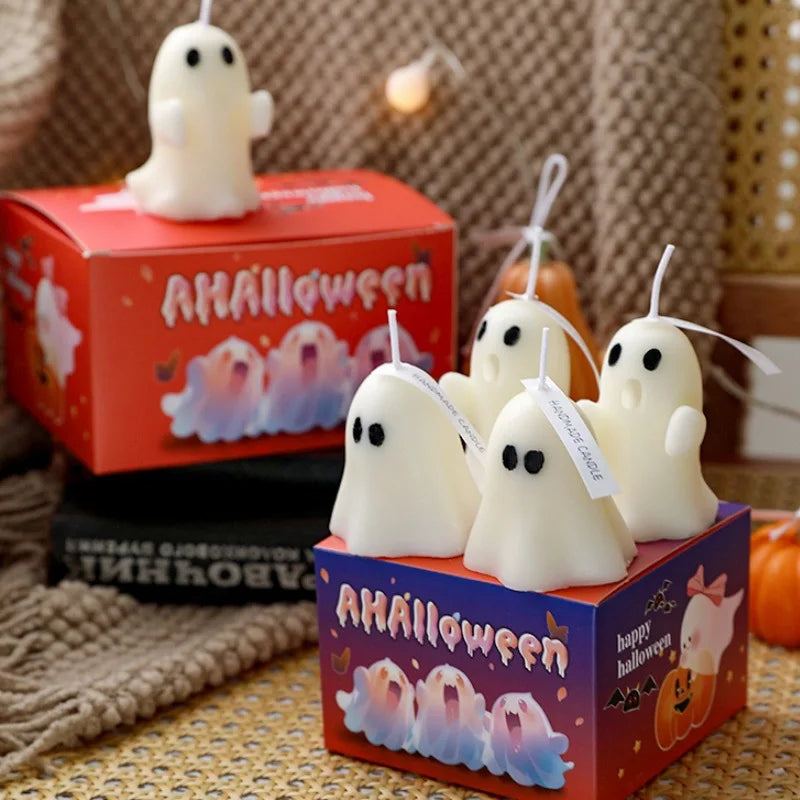 Creative Handmade Ghost Candles, Halloween Thanksgiving Decor, Halloween Candles, Home Autumn Candle, Halloween Gift Set