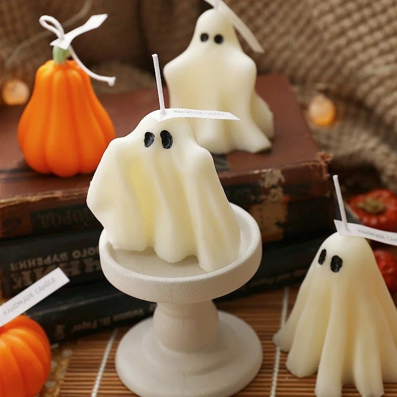 Creative Handmade Ghost Candles, Halloween Thanksgiving Decor, Halloween Candles, Home Autumn Candle, Halloween Gift Set