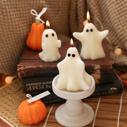 Creative Handmade Ghost Candles, Halloween Thanksgiving Decor, Halloween Candles, Home Autumn Candle, Halloween Gift Set