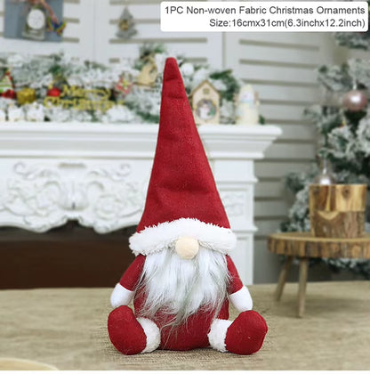 Christmas Doll Gnome Merry Christmas Decorations for Home 2022 Cristmas Ornament Xmas Navidad Gifts New Year 2023