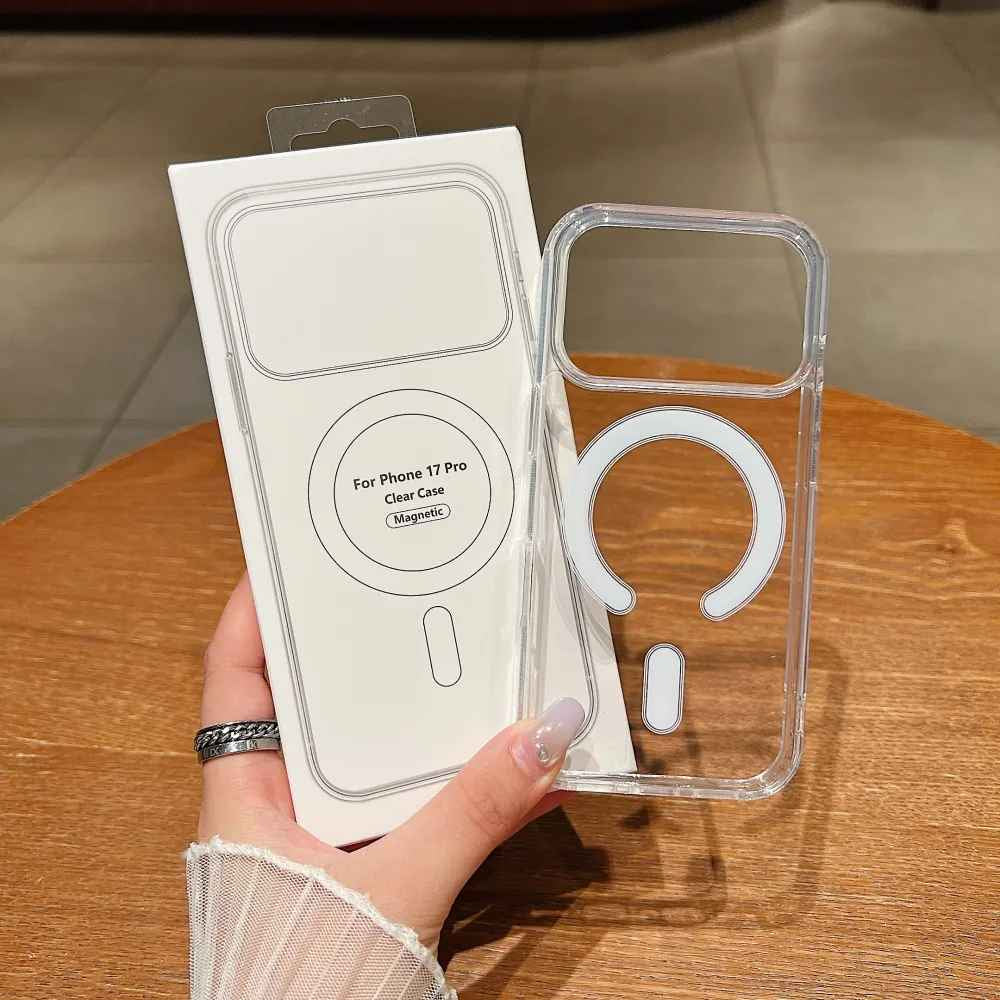 Clear Case for Iphone 17 17 Air 17 Pro 17 Pro Max Transparent Magnetic Case