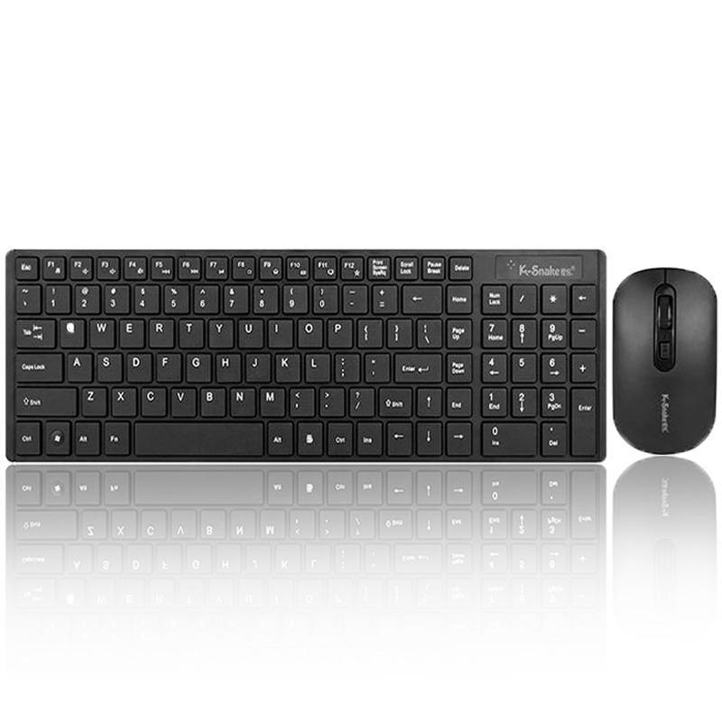 Fashion wireless keyboard mouse set 2.4G thin desktop laptop accessories