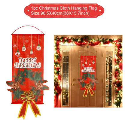 Christmas Banner Merry Christmas Decor for Home Garland Christmas Ornaments Noel Navidad 2025 Cristmas Decor Happy New Year 2026